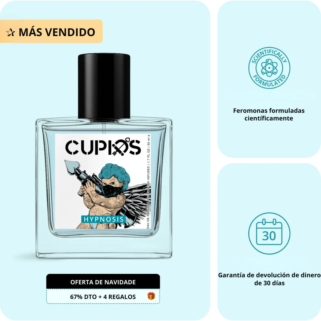 Llama la atención y enciende su deseo con dos rociadas de Perfume HIPNOTIC CUPIDS